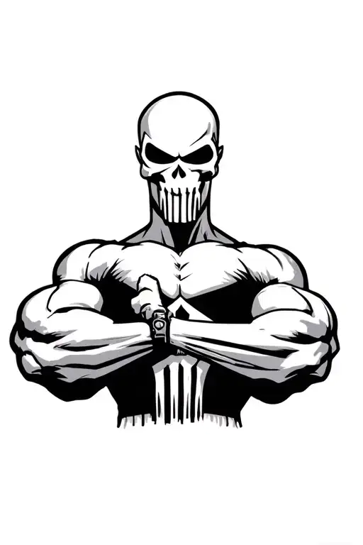 punisher's tattoo design idea