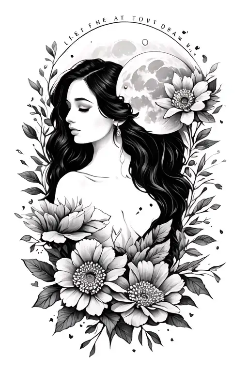 I can see it in my mindI can see them get in lineLike a dream about to bloomWe are going to the moon tattoo design idea