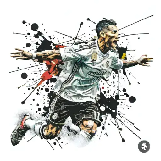 Ronaldo wearing a Real Madrid tattoo design idea