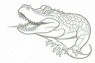 alligator tattoo design idea