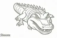 alligator tattoo design idea