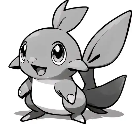 pokemon mudkip playing tattoo design idea