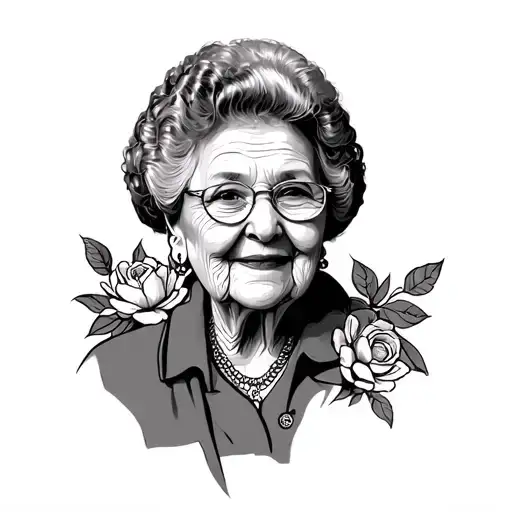Grandma Memorial tattoo design idea