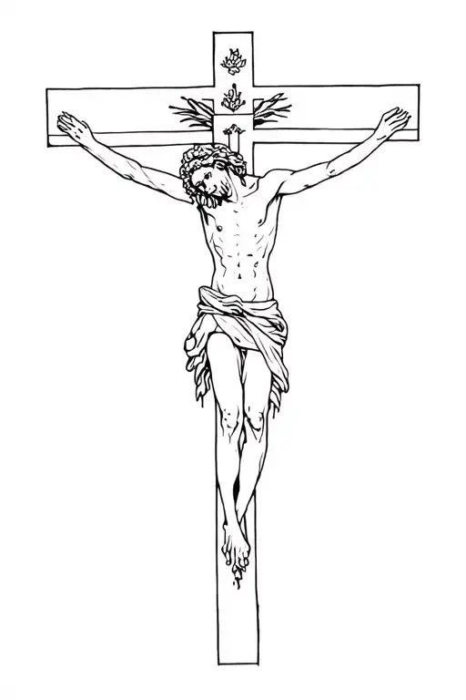 Crucifixion Cross + tattoo design idea
