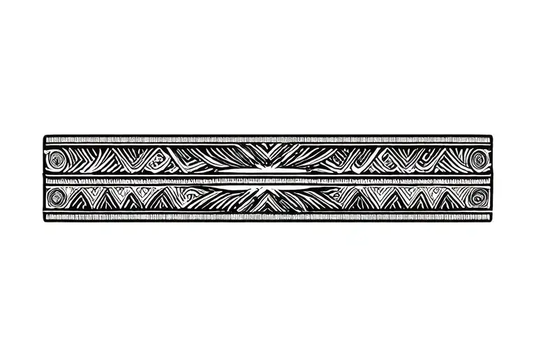 wrist band medieval, mystic, eastern tattoo design idea