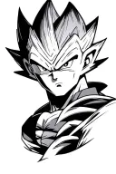 majin vegeta tattoo design idea