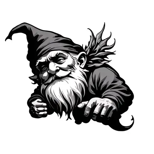 Gnome tattoo design idea