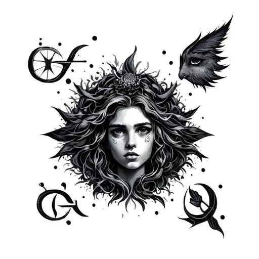 Birth Signs tattoo design idea
