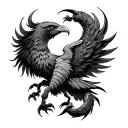 Scorpio Eagle Phoenix tattoo design idea