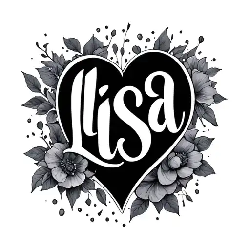 "23.11.2024 lisa " herz tattoo design idea