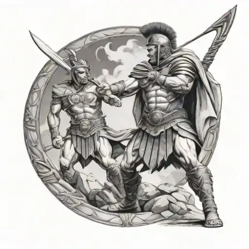 Spartacus gladiator tattoo design idea