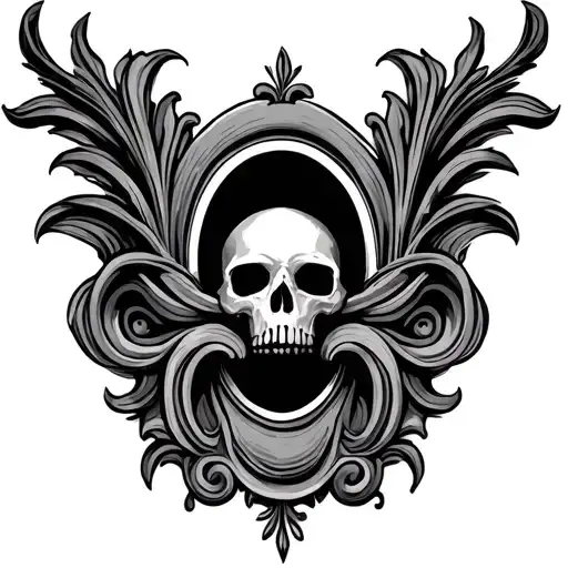 oval molding tattoo design idea