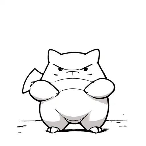 Snorlax Wearing Leader Pants up to the topic of change tattoo design idea