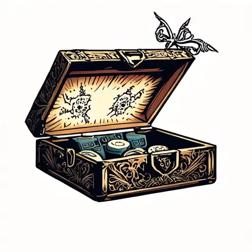 hellraiser open puzzlebox tattoo design idea