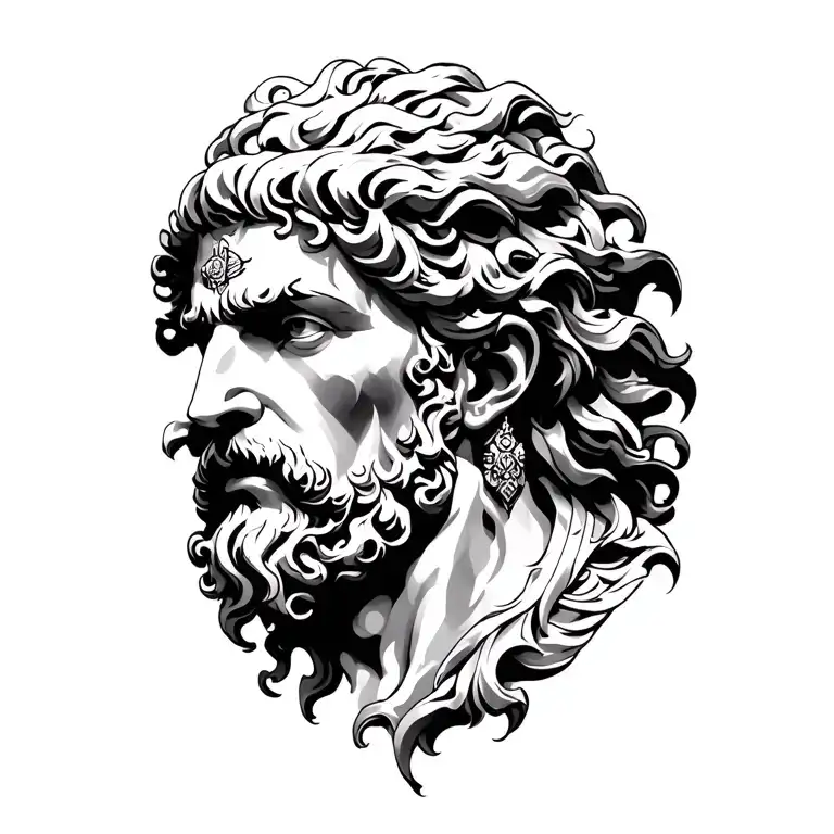hades Greek god tattoo design idea