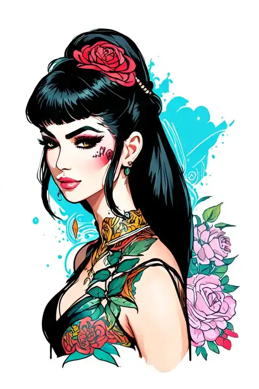 Nico Robin from One tattoo design idea
