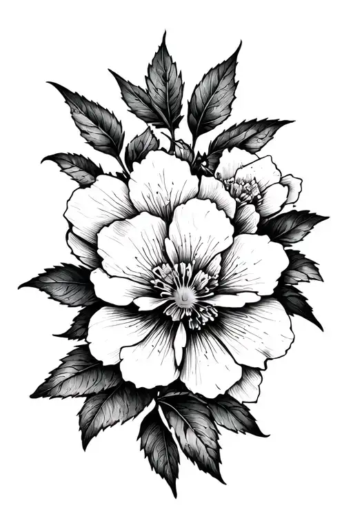 MINI CERRY BLOSSOM tattoo design idea