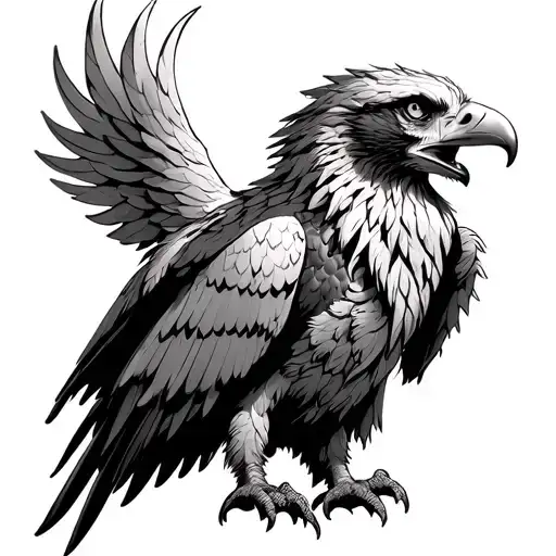 griffin chest tatto tattoo design idea