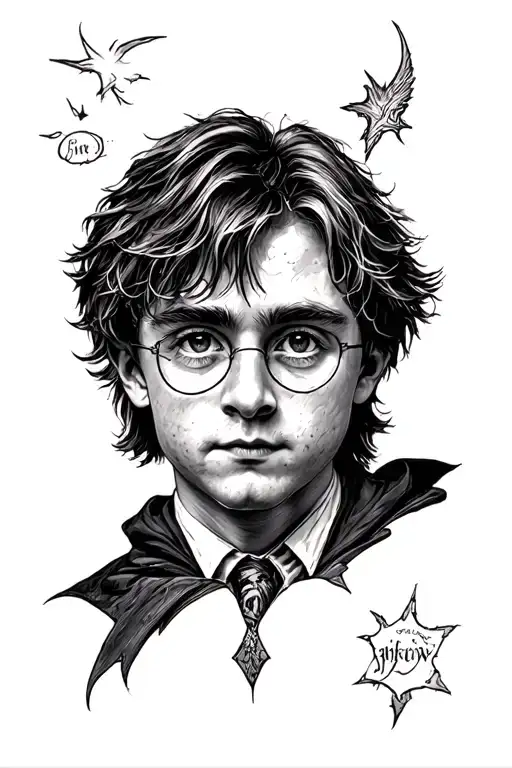 Harry Potter inspired tattoo tattoo design idea