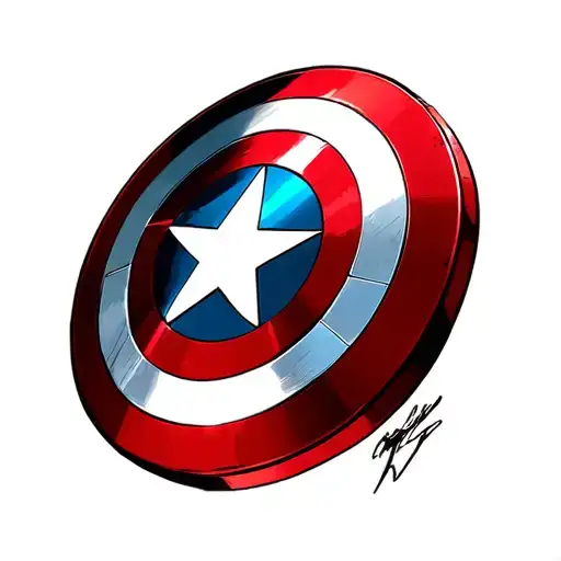 captain america shield and iron man arc reactor tattoo design idea