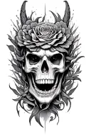 make a cool tattoo design using heavy inspiration from andrew tates tattoo but also use inspiration from the rocks triba tattoo design idea