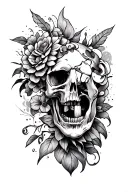 make a cool tattoo design using heavy inspiration from andrew tates tattoo but also use inspiration from the rocks triba tattoo design idea
