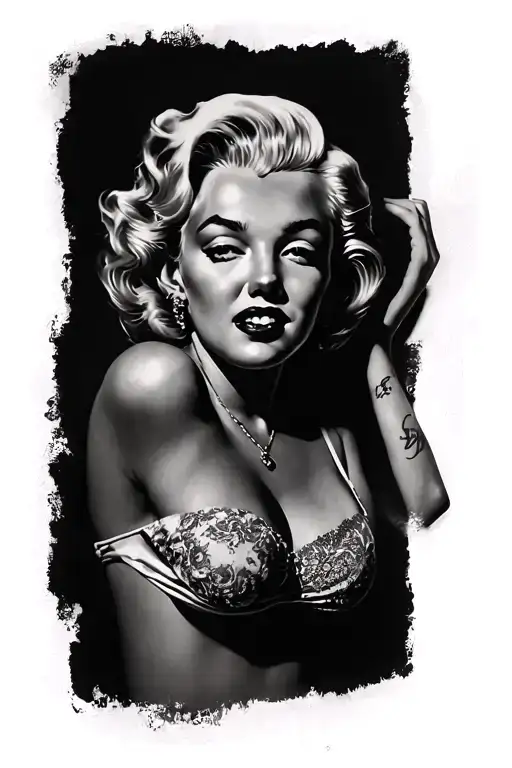 Marilyn Monroe tattoo design idea