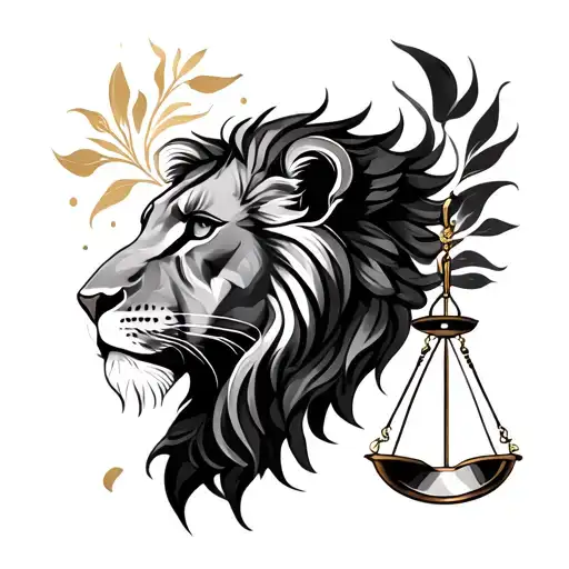 Leo And Libra tattoo design idea