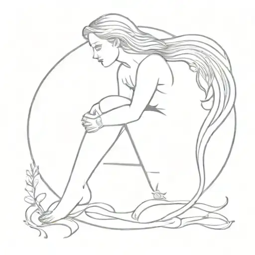 healing symbols tattoo design idea