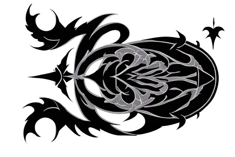 Cyber Sigil tattoo design idea