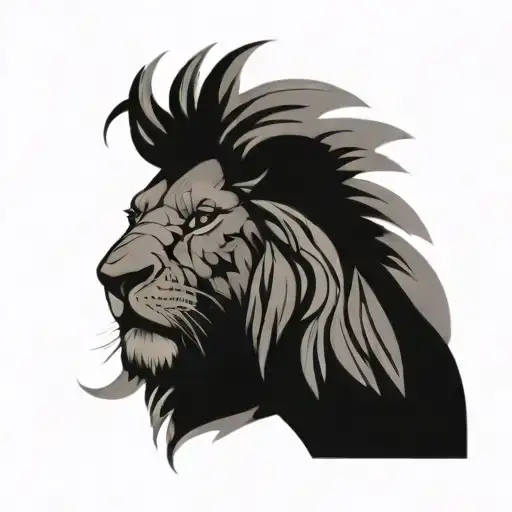 lion tattoo design idea