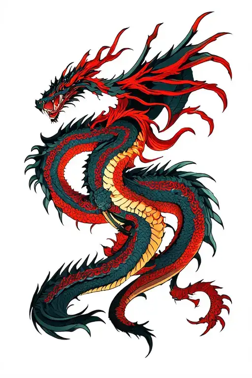 Fatalis Monster Hunter tattoo design idea