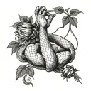 Shibari tattoo design idea