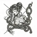 Shibari tattoo design idea