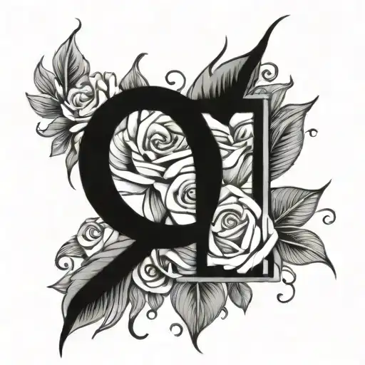 initial C M 11:11 hidden inside tattoo design idea