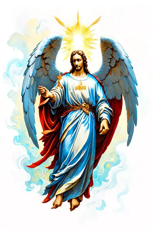 st michael archangel tattoo design idea