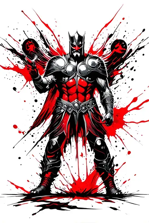 thor god tattoo design idea