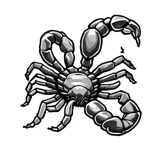 scorpio zodiac sign with the number 25 combined tattoo design idea