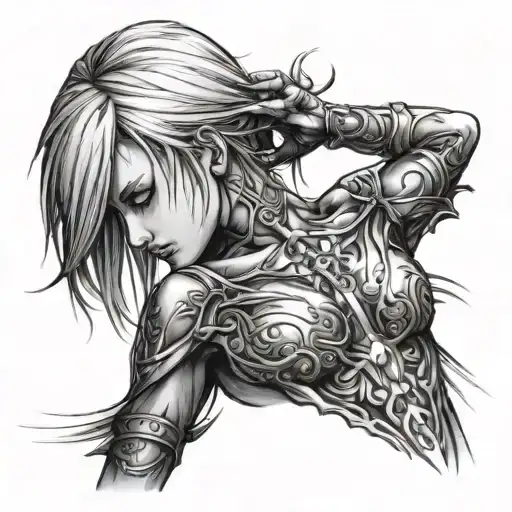 annie leonhart sexy nude tattoo design idea