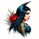 Morrigan tattoo design idea
