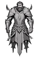 dwarven armor tattoo design idea
