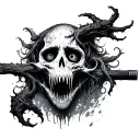 Moonless in the game fear and hunger  tattoo design idea