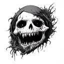Moonless in the game fear and hunger  tattoo design idea