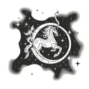 Sagittarius constellation tattoo design idea
