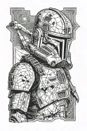 star wars clone tropper    tattoo design idea