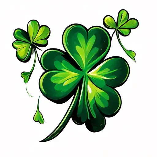 shamrock tattoo design idea
