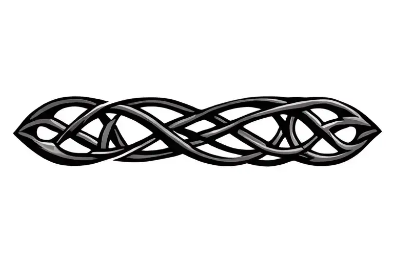 celtic infinity symbol intertwined tattoo design idea