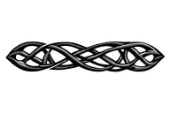 celtic infinity symbol intertwined tattoo design idea