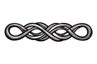 celtic infinity symbol intertwined tattoo design idea