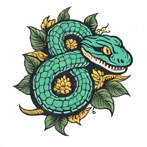 king cobra snake tattoo design idea